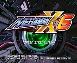 Mega Man X6 Title Screen